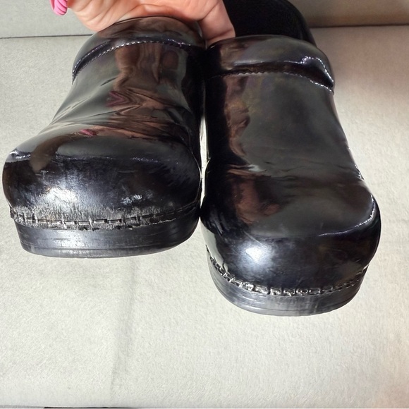 Dansko Women Professional Leather Clogs Black Dark Purple size EU 41/ US 10.5-11 - Picture 2 of 16